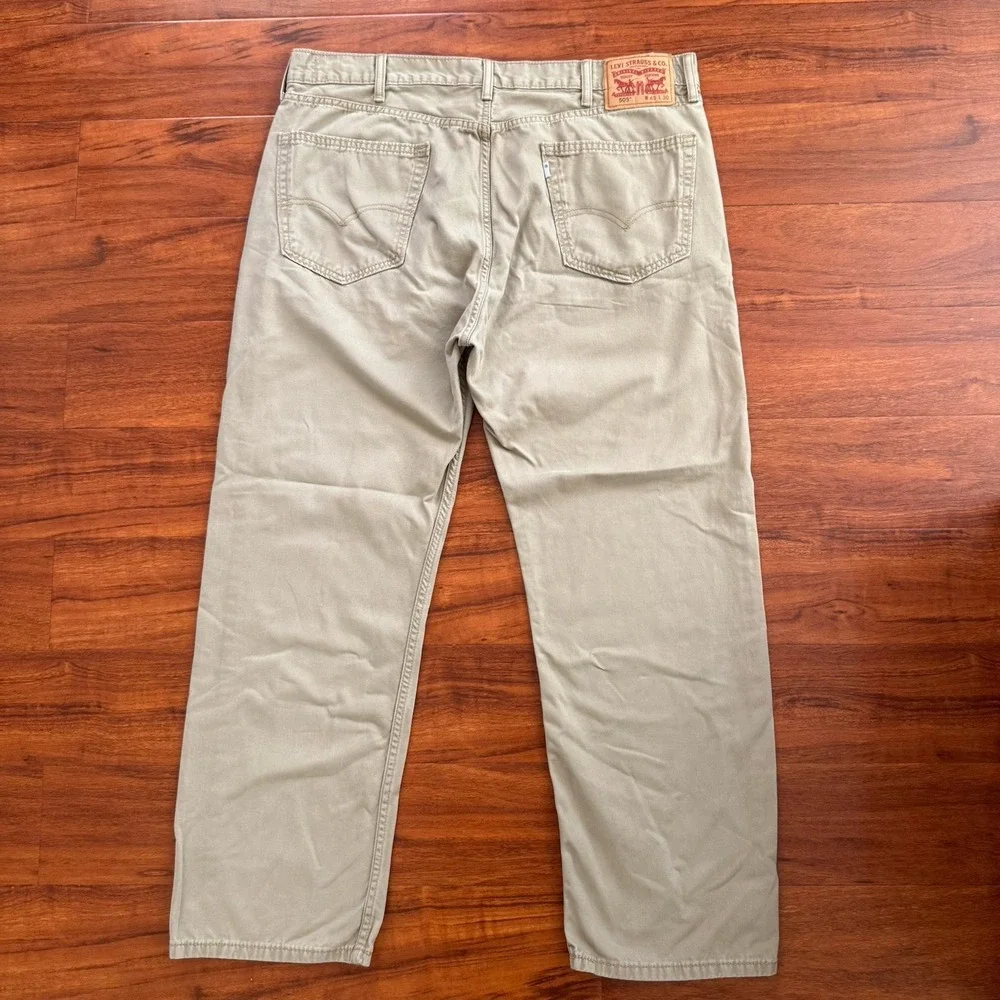 Levi 505 Mens Jeans Size 40x30 Denim Straight Leg Cotton Khaki Please See